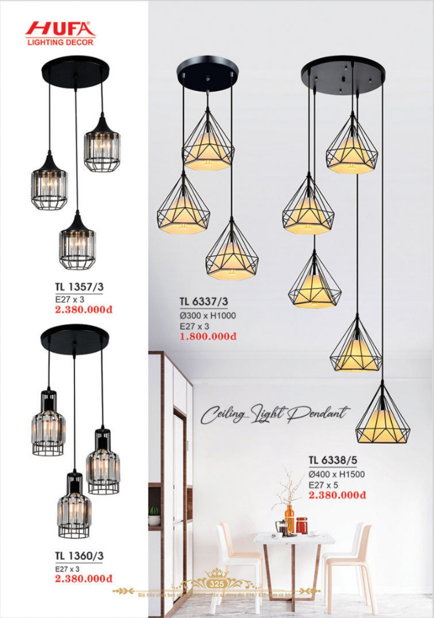 Bảng giá đèn trang trí HUFA